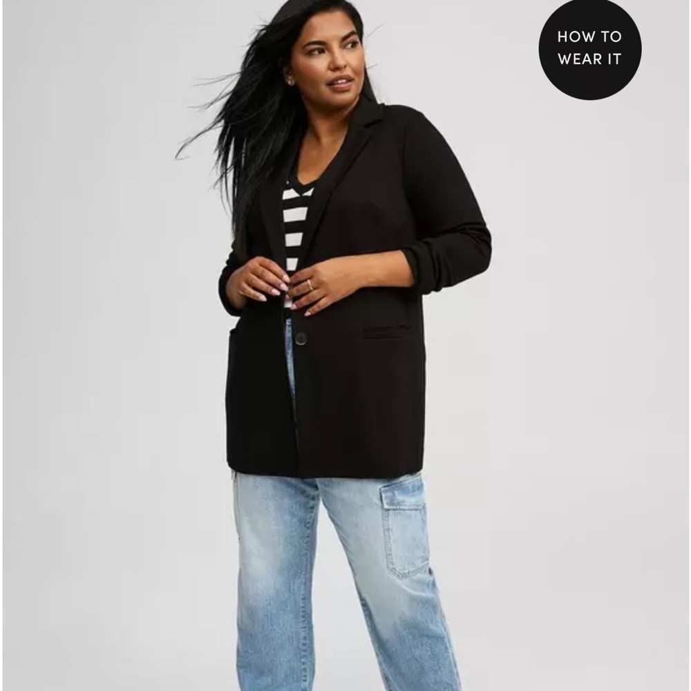 Torrid Lightweight Ponte Longline Blazer